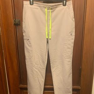 FIGS Yola Scrub Pants in color Cement